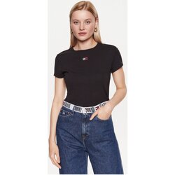 Vêtements Femme T-shirts & Polos Tommy Jeans DW0DW16259 Noir