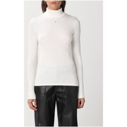 Tommy Jeans funnel neck sweat in white