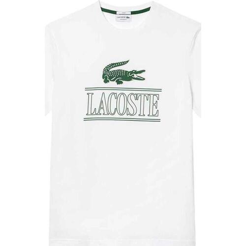 Vêtements T-shirts manches courtes Lacoste rey Blanc