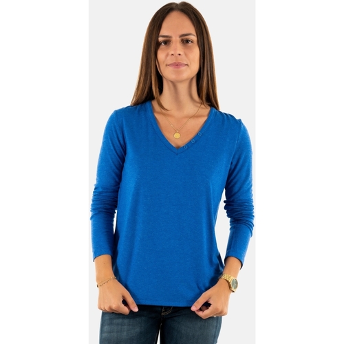 Vêtements Femme T-shirts manches longues Freeman T.Porter 23324546 Bleu