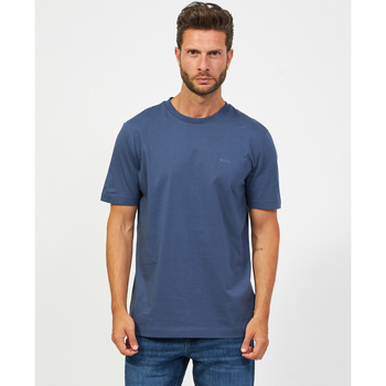 Vêtements Homme T-shirts & Polos BOSS T-shirt col rond homme  en coton Bleu