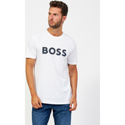 T-shirt homme  en coton avec logo contrasté