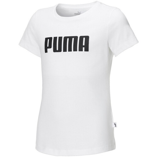 Vêtements Fille T-shirts manches courtes Puma 854972-05 Blanc
