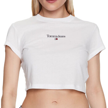 Vêtements Femme T-shirts manches courtes Tommy Hilfiger DW0DW15444 Blanc