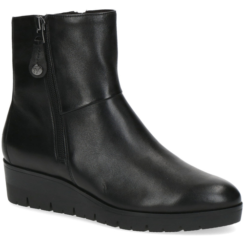 Chaussures Femme Bottines Caprice Boots Compensée Noir Noir