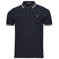 Vêtements Homme Polos manches courtes Fred Perry TWIN TIPPED FRED PERRY Shirt Skull Marine / Beige / Blanc