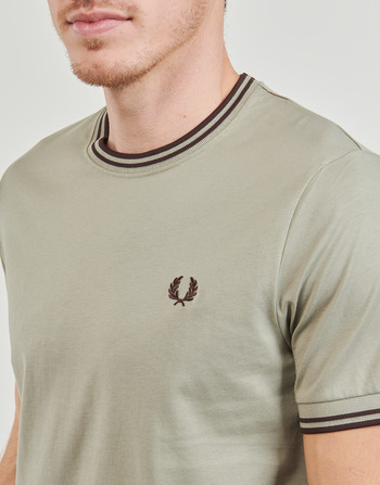 Fred Perry TWIN TIPPED T-SHIRT Gris