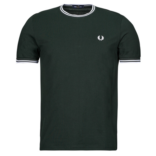 Vêtements Homme T-shirts manches courtes Fred Perry TWIN TIPPED T-SHIRT heart-print Noir