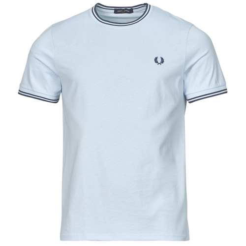 Vêtements Homme T-shirts COMME manches courtes Fred Perry TWIN TIPPED T-SHIRT Bleu / Marine