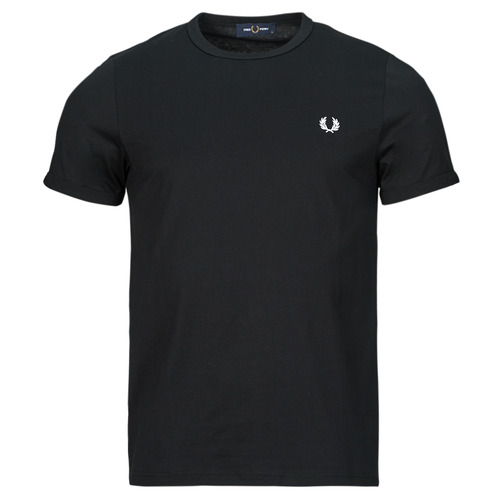Vêtements Homme Tottenham Hotspur FC T Shirt Infant Boys Fred Perry RINGER T-SHIRT Noir