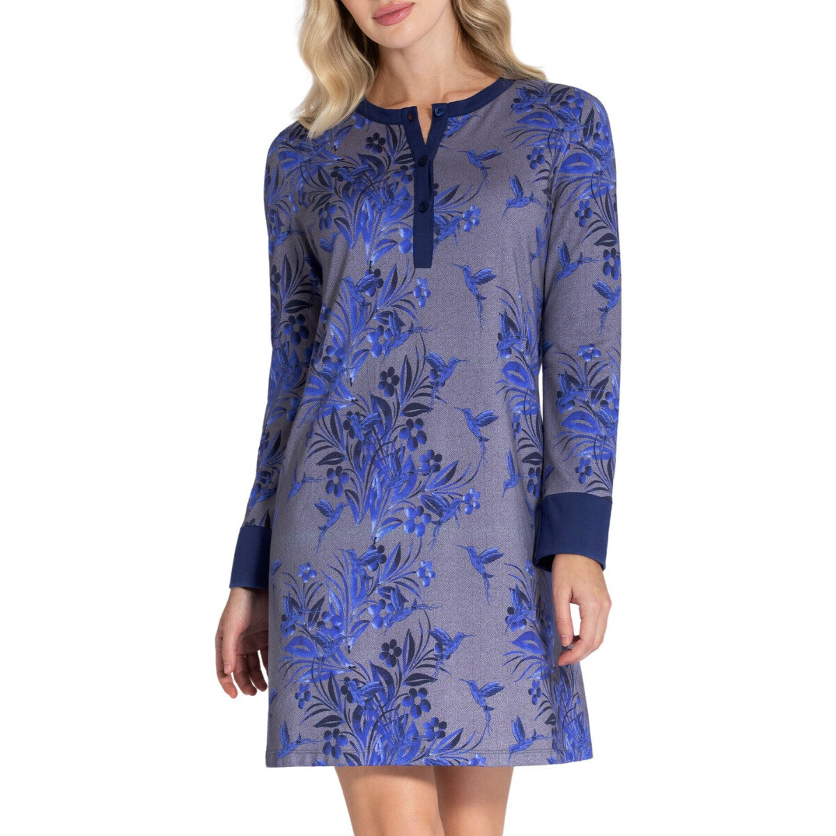 Vêtements Femme Pyjamas / Chemises de nuit Impetus Woman Butterfly Bleu