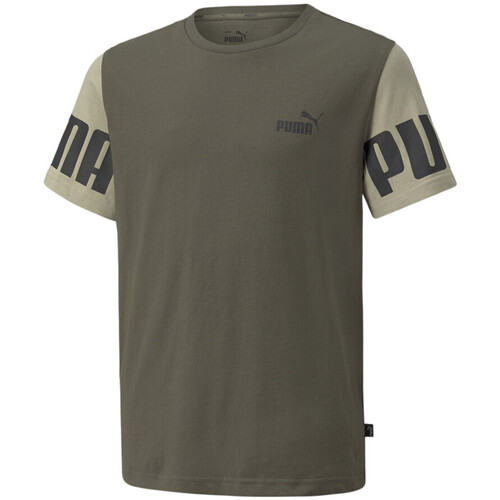 Vêtements Garçon T-shirts manches courtes Puma 589335-44 Vert