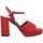 Chaussures Femme Sandales et Nu-pieds Carel Plisse Cuir Femme Rouge Rouge