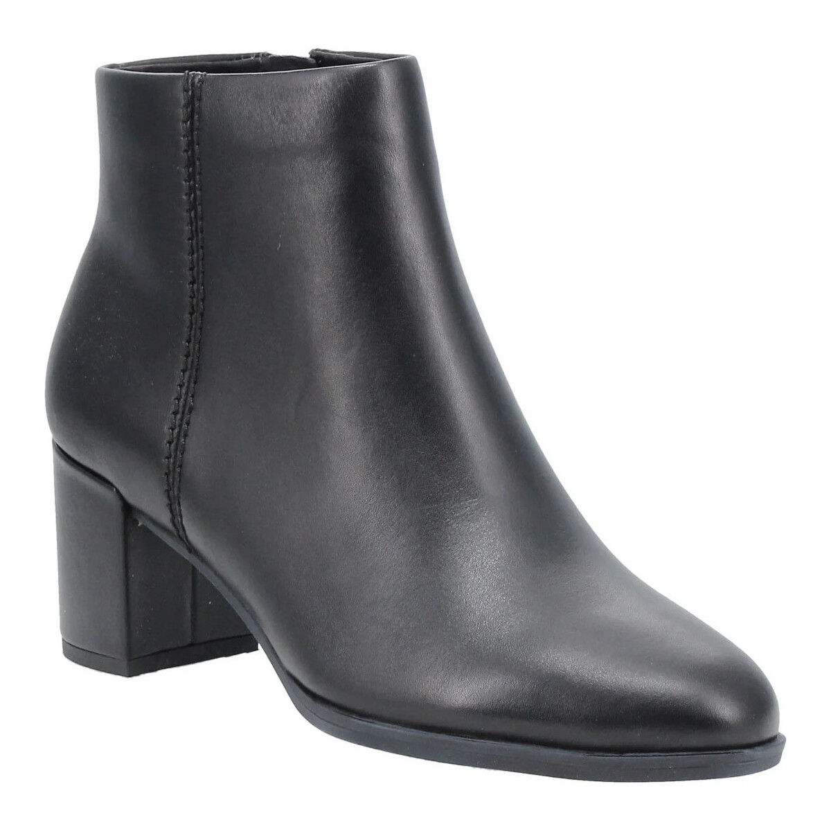 Chaussures Femme Boots Clarks FREVA55 ZIP BLACK Noir