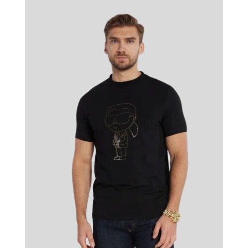 Vêtements Homme T-shirts manches courtes Karl Lagerfeld 755420 534221 Noir