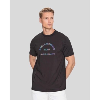 Vêtements Homme T-shirts manches courtes Karl Lagerfeld  Noir