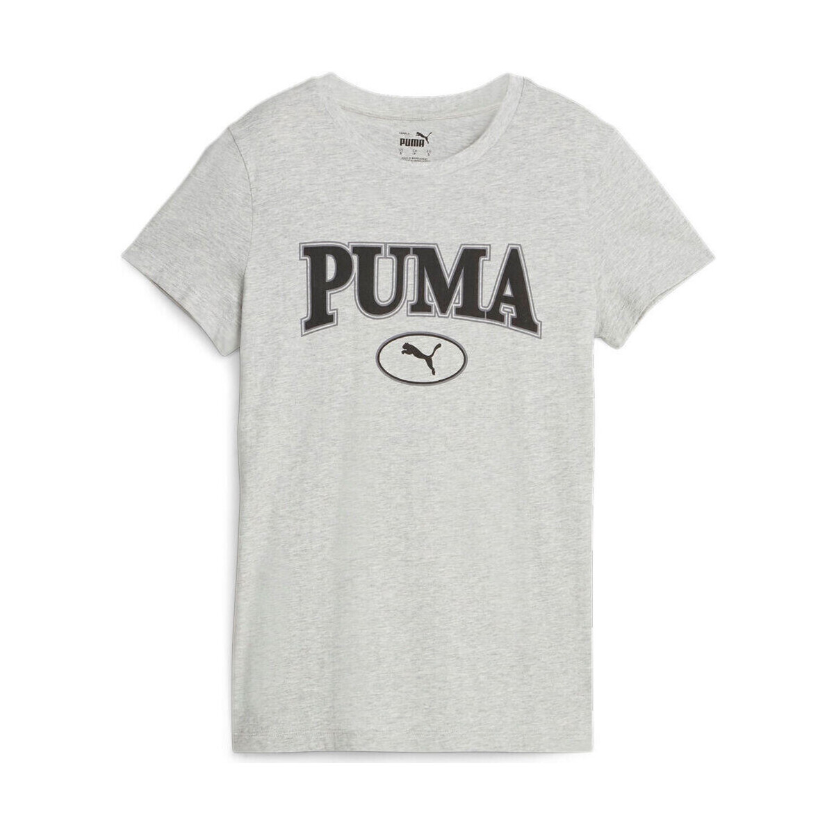 Vêtements Femme Polos manches courtes Puma SQUAD Graphic T Gris