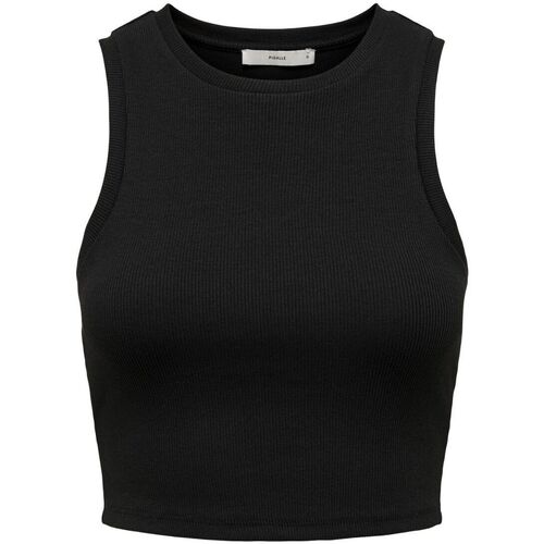 Vêtements Femme Débardeurs / T-shirts SS20 sans manche Only 15282771 VILMA-BLACK Noir