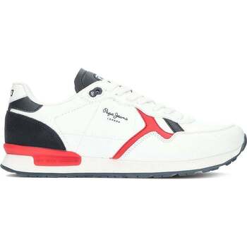 Chaussures Homme Baskets basses Pepe jeans SPORT  BRIT BASIC PMS30982 Blanc