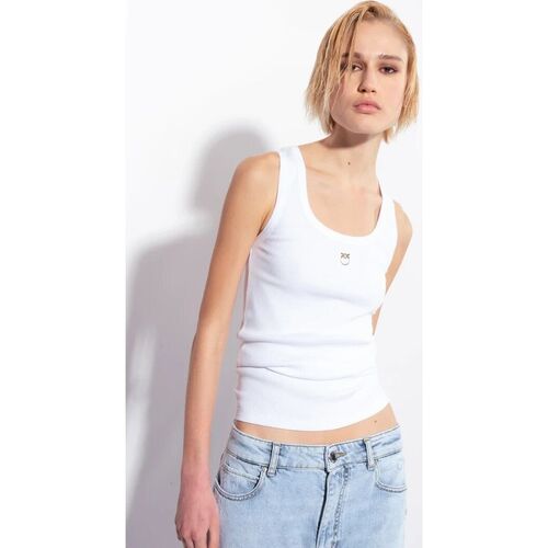 Vêtements Femme T-shirts manches courtes Pinko CALCOLATORE 100807 A0PU-Z04 Blanc