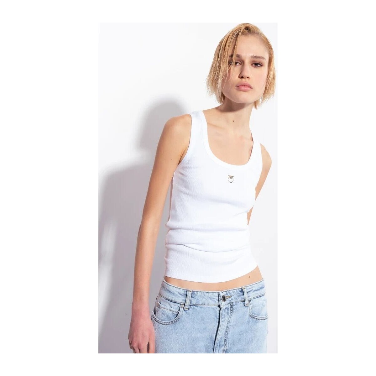 Vêtements Femme stripe-print crew-neck sweatshirt Grau CALCOLATORE 100807 A0PU-Z04 Blanc