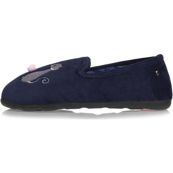 Chaussures Homme Chaussons Isotoner Chaussons Mules chat fantaisie Bleu