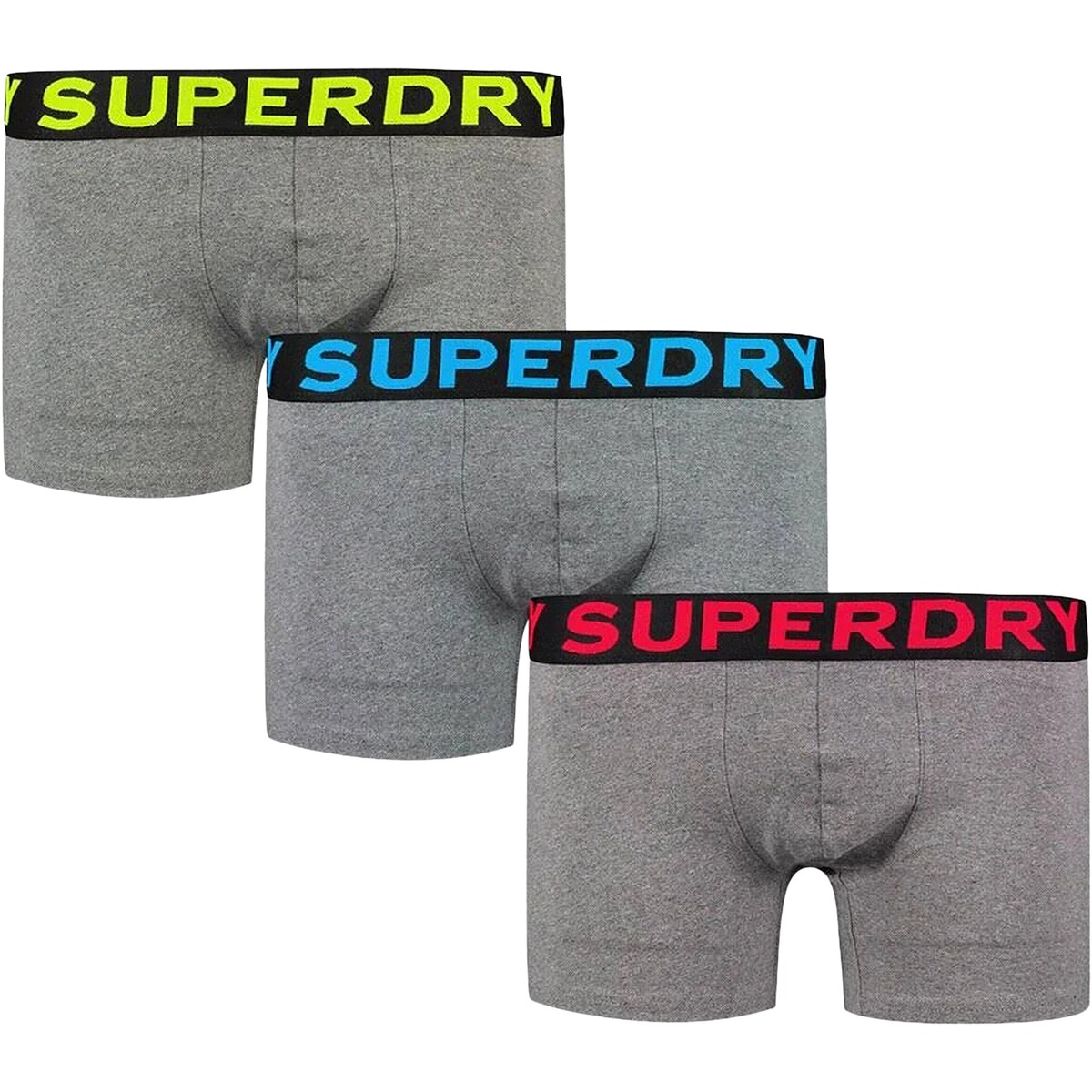 Sous-vêtements Homme Boxers Superdry Boxer  Triple Pack Gris