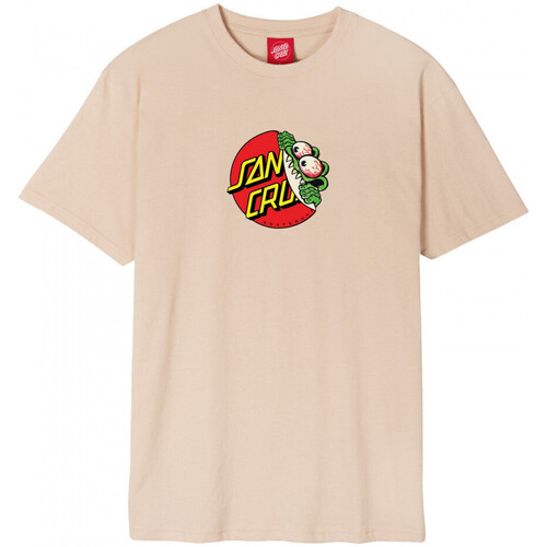 Vêtements Homme mulberry charlotte acetate sunglasses item Santa Cruz Beware dot front t-shirt Beige