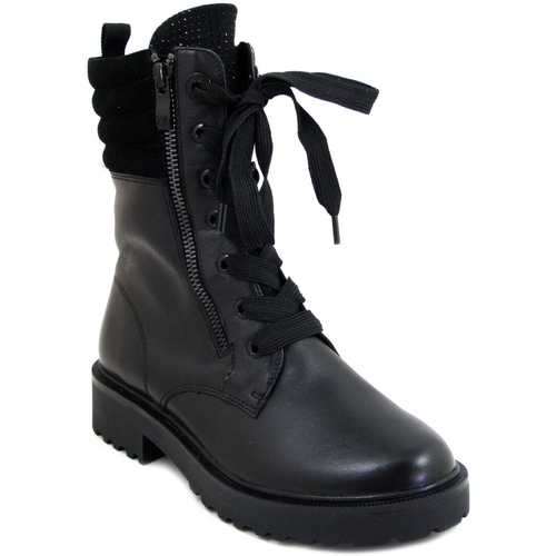 Chaussures Femme Boots Caprice pour les étudiants, Cuir-25212 Noir