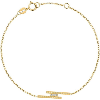 Montres & Bijoux Bracelets Cleor Bracelet  en Or 375/1000 Jaune et Diamant Jaune