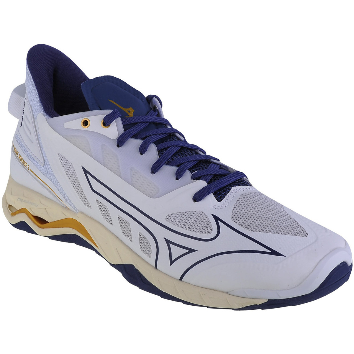 Chaussures Homme zapatillas de running Mizuno Aero pronador media maratón talla 38 grises Wave Mirage 5 Blanc