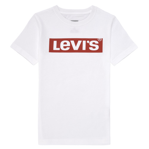 Vêtements Garçon T-shirts Solent manches courtes Levi's SHORT SLEEVE GRAPHIC TEE SHIRT Blanc