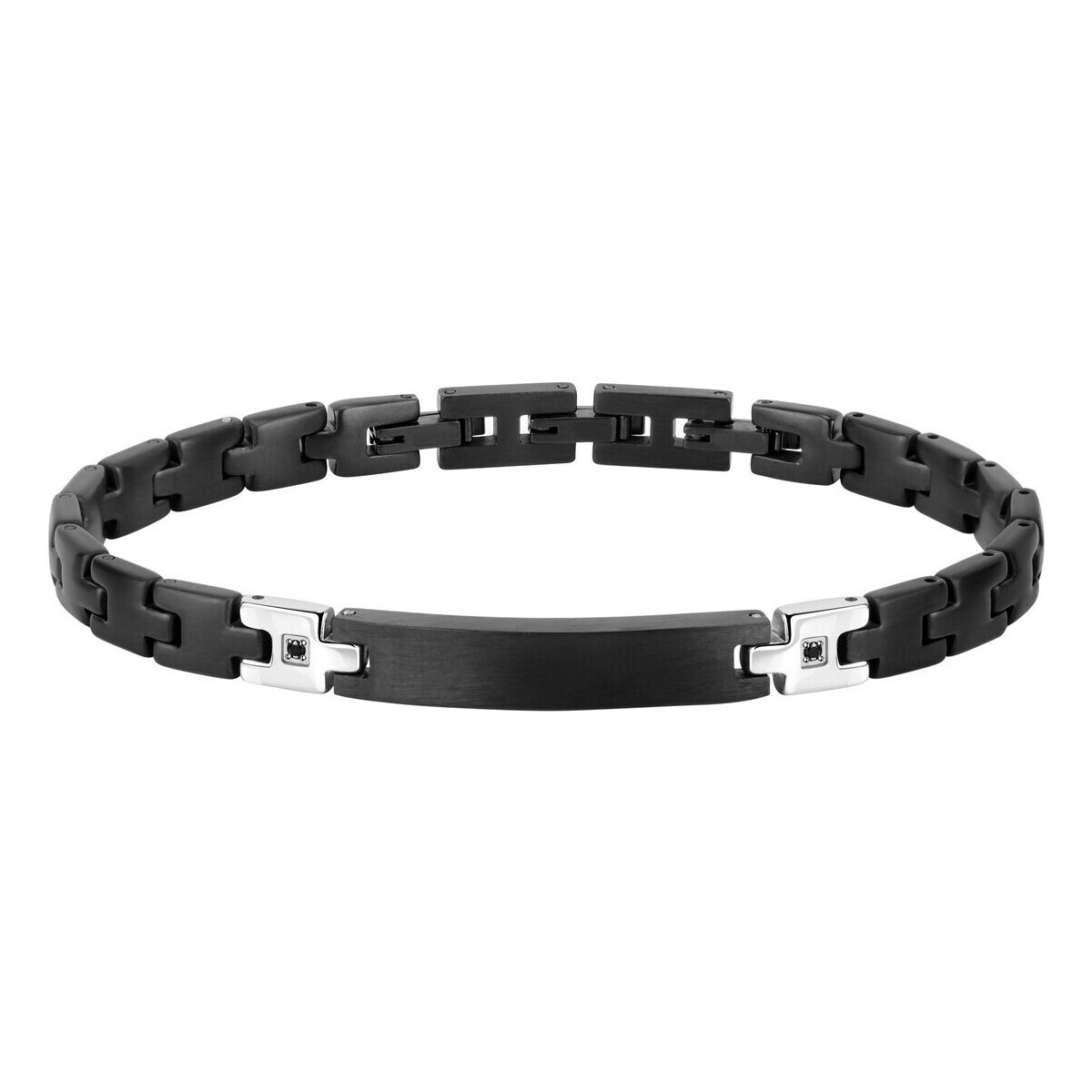 Montres & Bijoux Homme Bracelets Morellato Bracelet en acier et cristal Noir