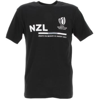 Vêtements Homme T-shirts manches courtes Holiprom New zealand supporter tee blk Noir