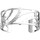 Montres & Bijoux Femme Bracelets Les Georgettes Bracelet jonc  Nomade argenté 25mm Blanc