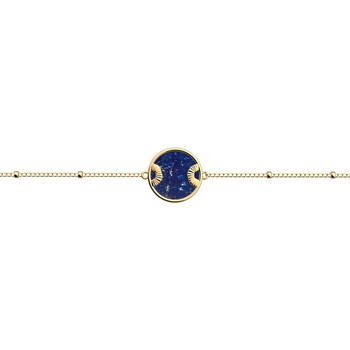 Montres & Bijoux Femme Bracelets Les Georgettes Bracelet souple Les Cadettes doré lapis lazuli Jaune