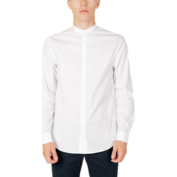 Vêtements Homme Chemises manches longues EAX 6RZC43 ZNXLZ Blanc
