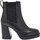 Chaussures Femme Boots Les Tropéziennes par M Belarbi Bottine Cuir à Talon Vanilla Noir
