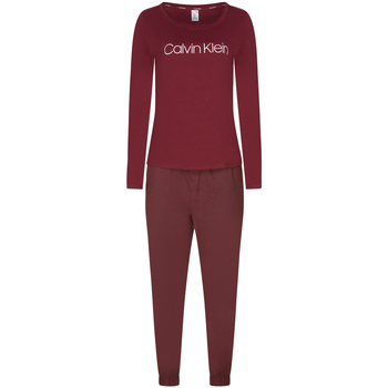 Vêtements Homme Pyjamas / Chemises de nuit Calvin Klein Jeans Pyjama long coton Bordeaux