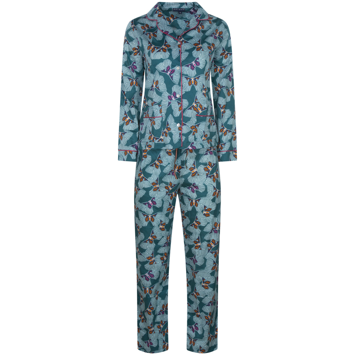 Vêtements Homme Pyjamas / Chemises de nuit Arthur Pyjama Long coton regular fit Vert