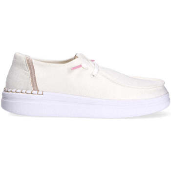 Chaussures Femme Wally Grip Craft Leather HEY DUDE  Blanc