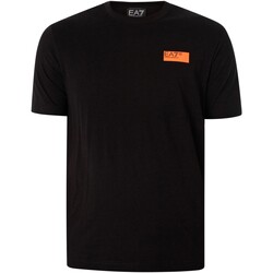 Vêtements Homme T-shirts manches courtes Emporio Armani EA7 T-shirt en jersey graphique au dos Noir