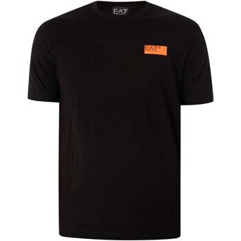 Vêtements Homme T-shirts manches courtes Emporio Armani EA7 T-shirt en jersey graphique au dos Noir