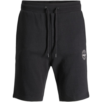 Vêtements Homme Shorts / Bermudas Jack & Jones 12229945 JPSTSHARK SWEAT SHORTS AT PLS BLACK Noir