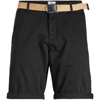 Vêtements Homme Shorts / Bermudas Jack & Jones 12173470 JPSTBOWIE JJCHINO SHORTS SA W. BELT BLACK Noir