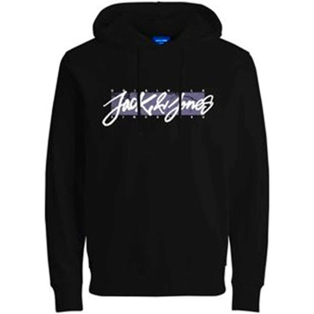 Vêtements Homme Sweats Jack & Jones 12244218 JORSERGEY SWEAT HOOD FST BLACK Noir