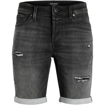 Vêtements Homme Shorts waist / Bermudas Jack & Jones 12224129 JJIRICK JJICON Shorts waist GE 622 I.K SN BLACK DENIM Noir