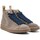Chaussures Homme Baskets mode Panchic Bottine P01 Noyer Cobalt Marron