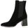 Chaussures Femme Boots medial Pao Boots medial cuir velours Noir