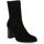 Chaussures Femme casual Boots Pao casual Boots cuir velours Noir